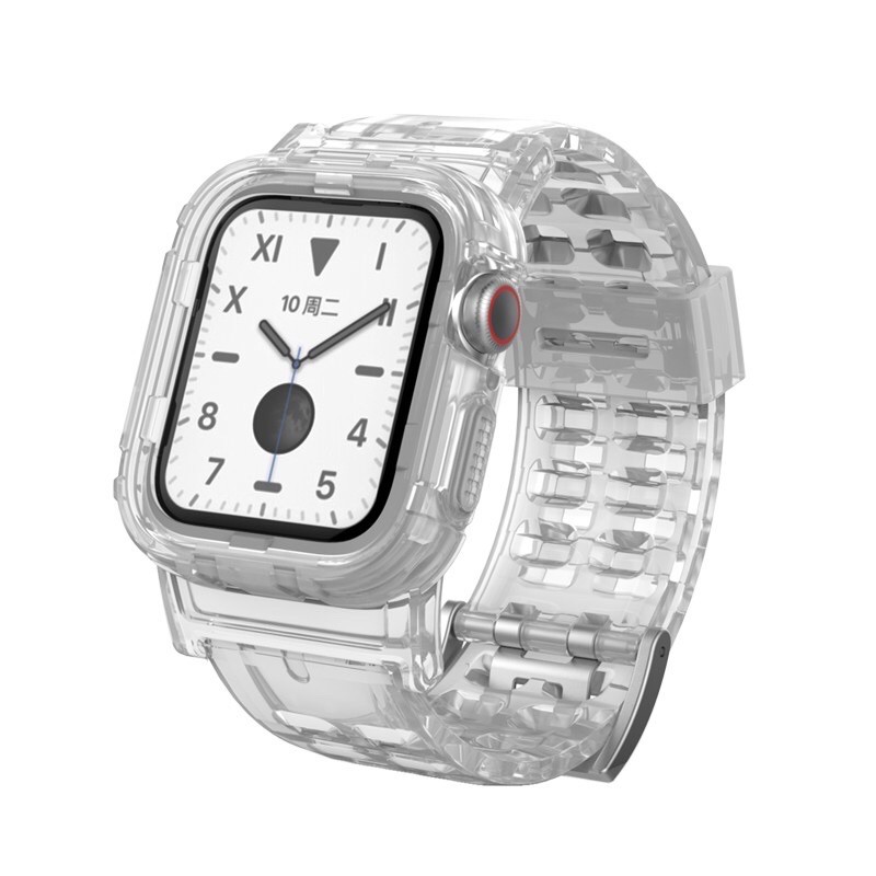 สินค้าพร้อมส่ง นาฬิกาข้อมือ Apple Watch สาย Series สายรัดใส