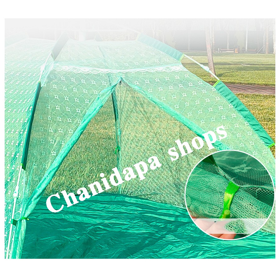 Chanidapa shop เต็นท์มุ้ง มุ้งเต็นท์กางกันยุง มุ้งกันยุง ขนาดนอน 2-3 คน มีเก็บเงินปลายทาง สีเขียว
