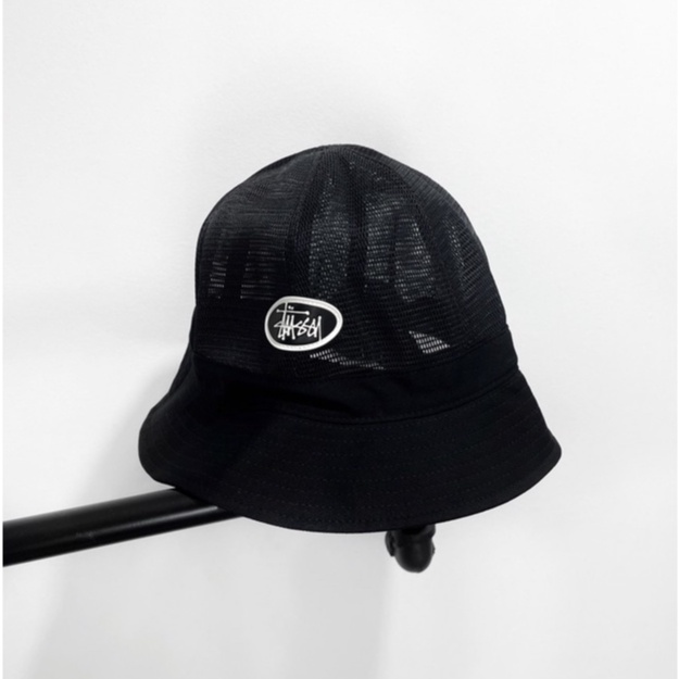 Stussy black bucket hat size S/M (52 cm.) Shopee Thailand