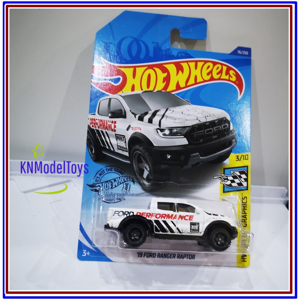รถ hotwheels – 19 Ford Ranger Raptor รถกระบะ Truck​ โมเดลรถ รถเหล็ก รถเหล็กของเล่น