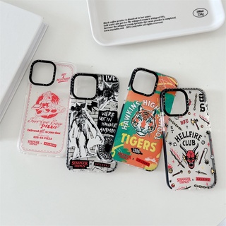 Casetify เคสโทรศัพท์ ซิลิโคนนิ่ม TPU ใส กันกระแทก ลาย Stranger Things แฟชั่น สําหรับ Iphone 14ProMax 13 Pro Max 11 12 7 8 Plus X Xr Xs SE2020