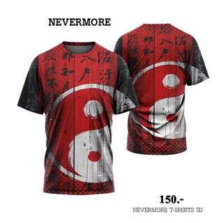 NEVERMORE T-SHIRT 3D  ใส่ได้ทั้งชายและหญิง