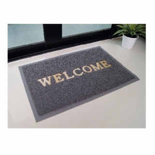 พรมเช็ดเท้า welcome พรมดักฝุ่น/กันลื่น ขนาด40×60cm. มีให้เลือก 5 สี