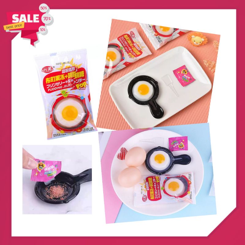 HOT เยลลี่ไข่ดาว พุดดิ้งไข่ดาว ไข่กระทะ DIY เด็กๆ ชอบมากกก