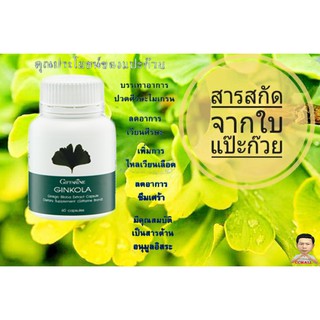 จิงโกลา Ginkola สารสกัดจากใบแปะก๊วย(ใช้กิน ลดอาการขาดเลือดของเนื้อเยื่อ)#กิฟฟารีน