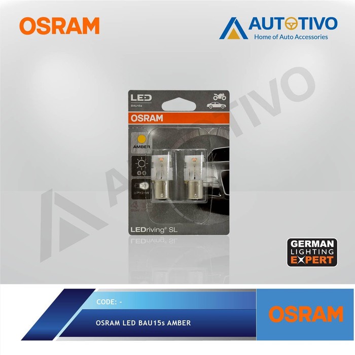 Osram ไฟเลี้ยว LED PY21W 7507DYP Amber 6000 Kelvin Blister Pack