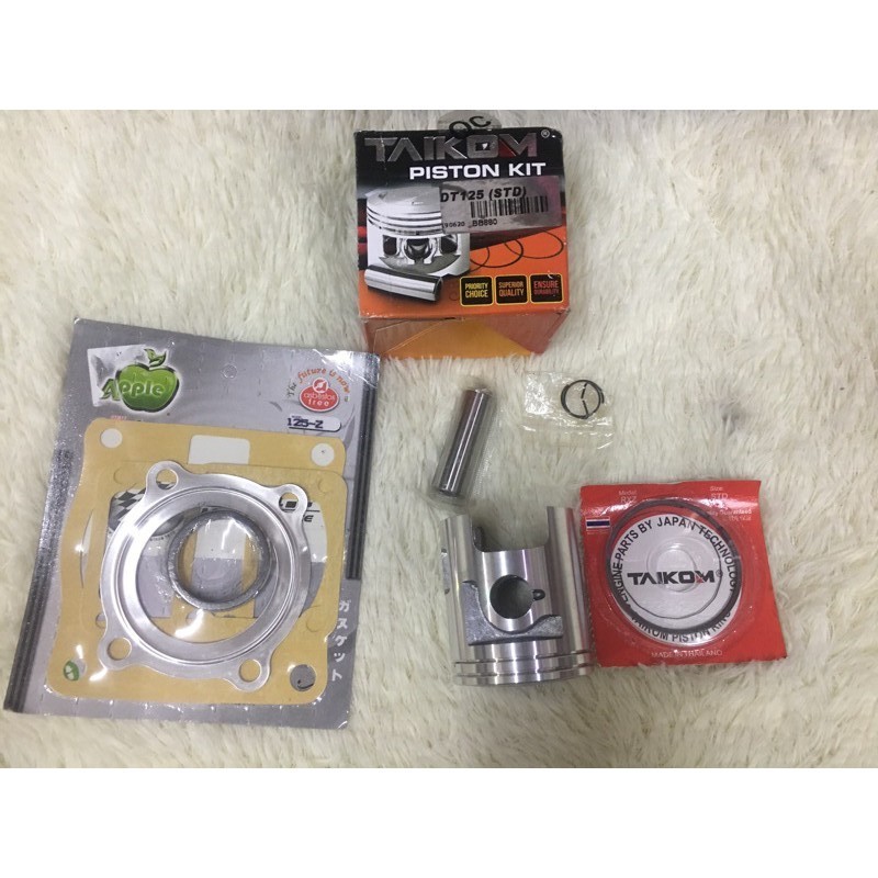 DT125 ENDURO PISTON ชุดพินแหวน free ปะเก็นชุดท็อป y125 y125zr 125zr 125z taikom racing