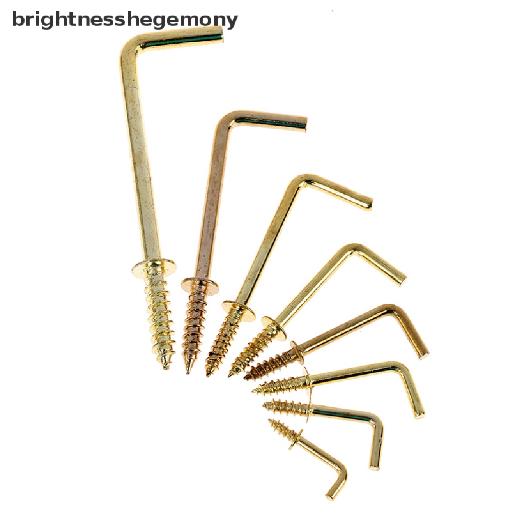 Bgth ตะขอเหล็กแขวนแก้ว รูปตัว L 7 แบบ 10 ชิ้น