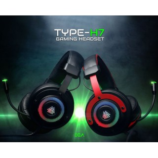 EGA Type H7 Gaming Headset 7.1 Virtual Surround หูฟังสำหรับเล่นเกมส์ มีไฟ RGB แท้ 100% ประกัน 2 ปี