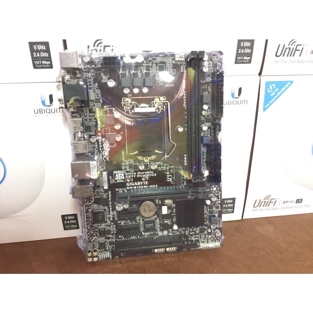 เมนบอร์ด GIGABYTE GA-B150M-HD3 Socket 1151 DDR4 No ฝาหลัง สวยๆ (ส่งเร็ว)