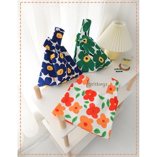[พร้อมส่ง] กระเป๋าผ้าคล้องแขนสไตล์ญี่ปุ่น ลายมารี เมกโกะ
