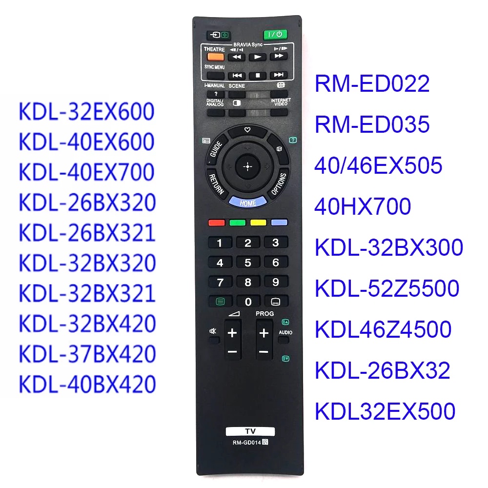 รีโมทคอนโทรล RM-GD014 สําหรับ SONY RM-GD005 KDL-52Z5500 BRAVIA LCD HDTV TV KDL-46Z4500 55Z4500 46EX5