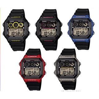 นาฬิกาCasio Digital นาฬิกาข้อมือผู้ชาย สายเรซิ่น รุ่น AE-1300WH ของแท้ 100% ประกันศูนย์CASIO1 ปี จากร้าน henghengwatch