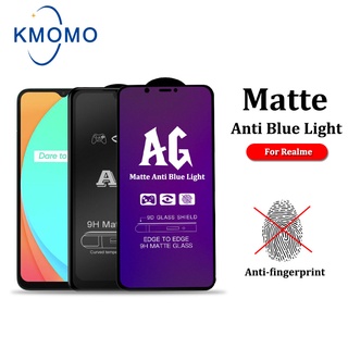 Ag กระจกนิรภัยกันรอยหน้าจอ ป้องกันแสงสีฟ้า แบบเต็มจอ สําหรับ Realme 10 Pro 9 + Plus 4G 9i 8 5G 7 7i 6 6i 5 5i 5s