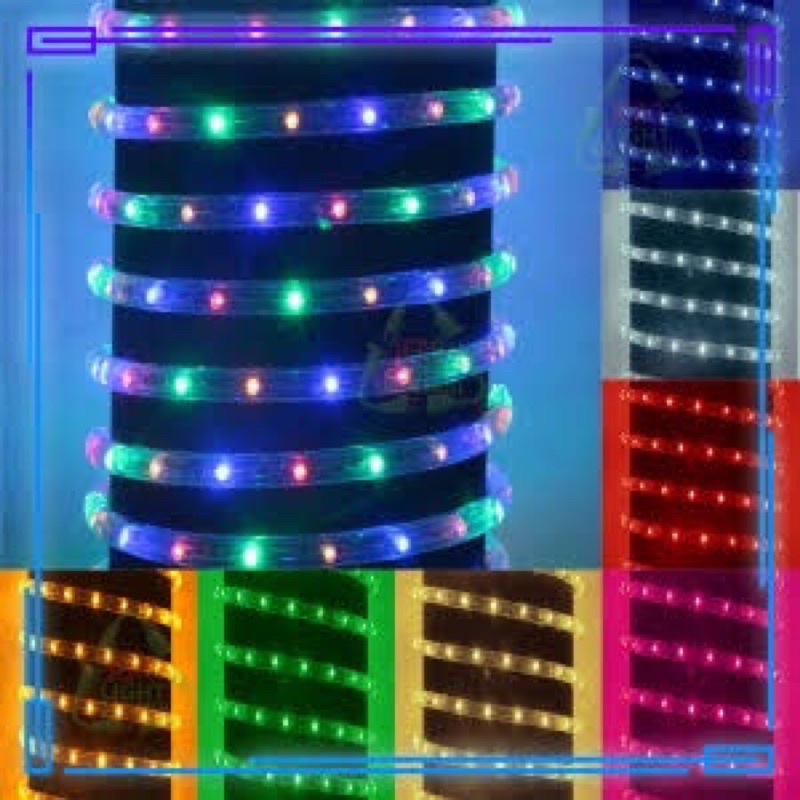 ไฟสายยางท่อกลม LED 3ไส้ 100 เมตร  (ไฟประดับ ไฟตกแต่ง ไฟสายยาง LED)