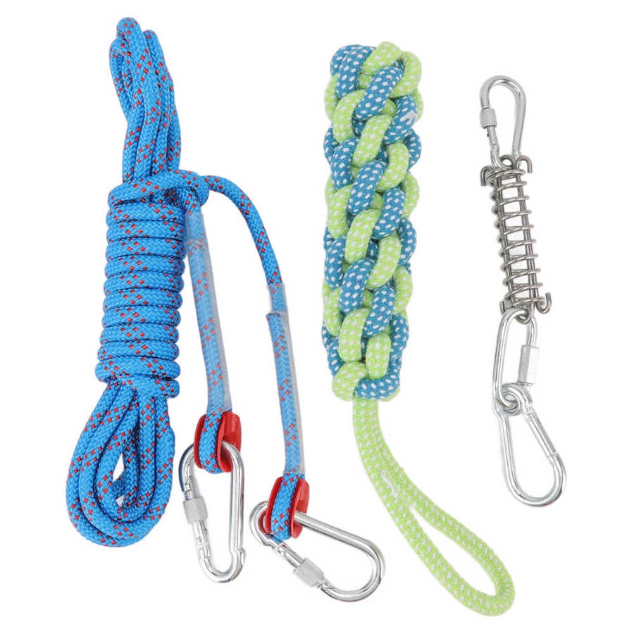 Dog Bungee Rope Spring Pole Dog Rope Toy Rust Protection for Outdoor ...