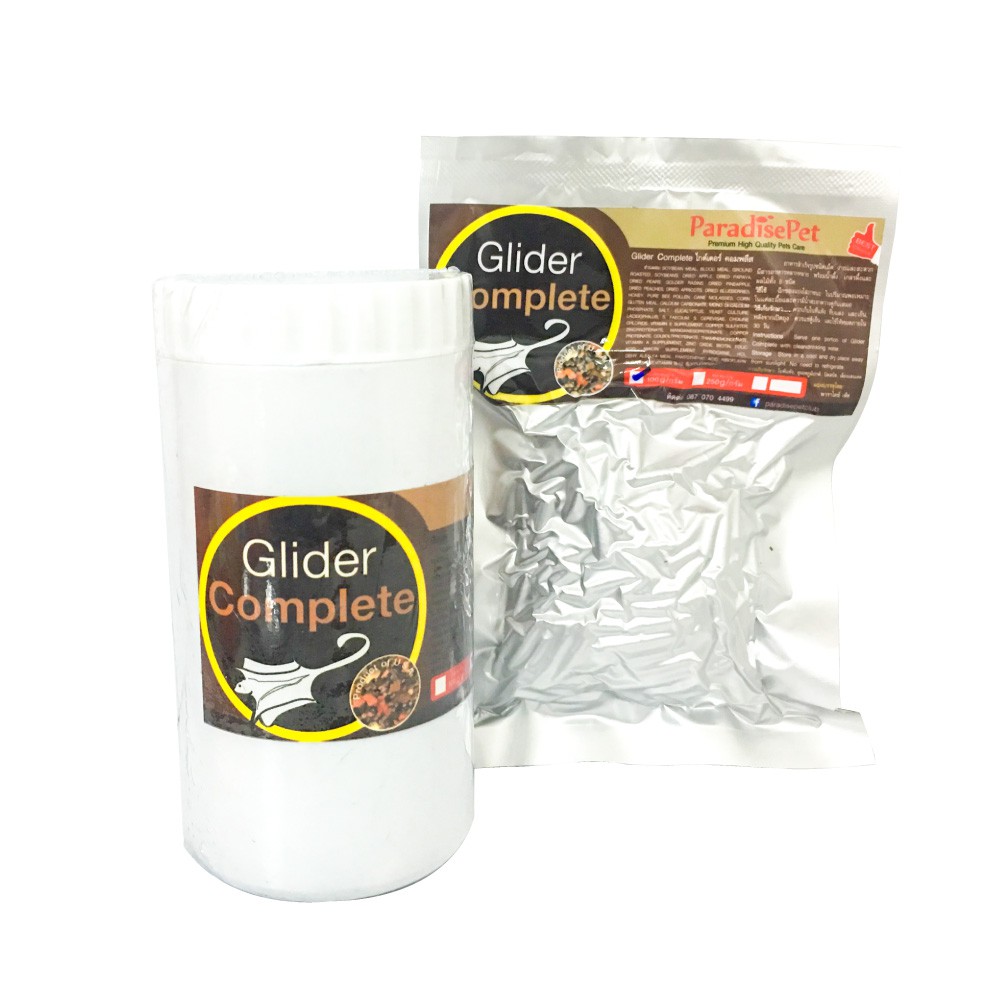 Paradise Pet Glider Complete อาหารชูการ์ไกลเดอร์อัดเม็ดสำเร็จรูปผสมผลไม้ (100g, 250g.)