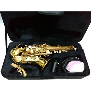 โซปราโน่เคิ้ฟ Soprano Curve Saxophone Wisdom FCS-100L
