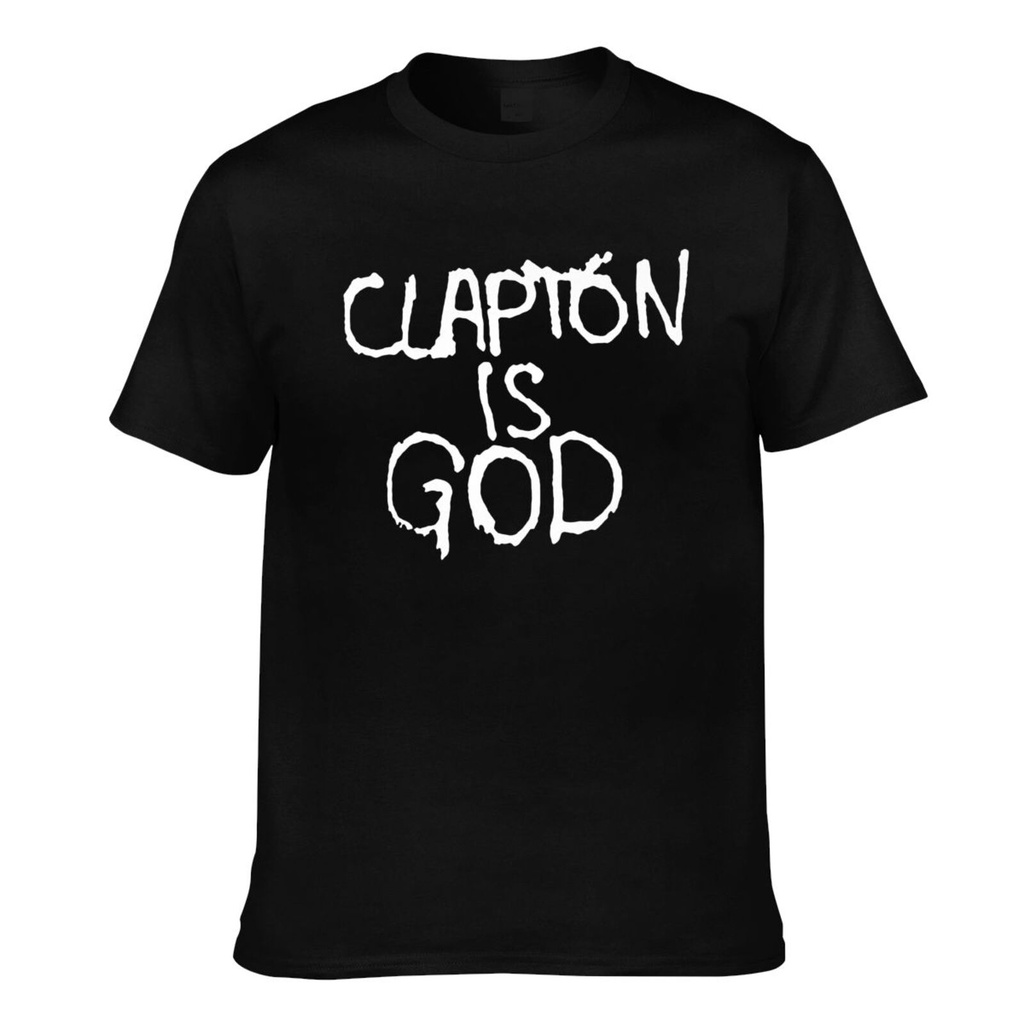 Eric Clapton Music Clapton Is God เสื้อยืดแขนสั้นผู้ชาย