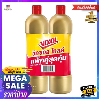 น้ำยาทำความสะอาดห้องน้ำ VIXOL GOLD 900 มล. แพ็กคู่ FRESH CITOUCHBATHROOM CLEANER VIXOL GOLD 900ML FRESH CITOUCH PACK2