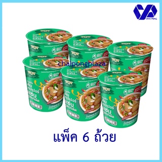 มังกรคู่ เรดดี้ วุ้นเส้นคัพ รสต้มซุปเปอร์ 39 กรัม แพ็ค 6 ถ้วย