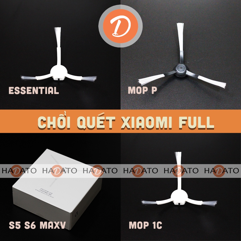 EDGE BRUSH แปรงเสริมสําหรับหุ่นยนต์ S5 S6 S7 Max Mijia Gen 2 Mop P Mop Essential 1C FULL