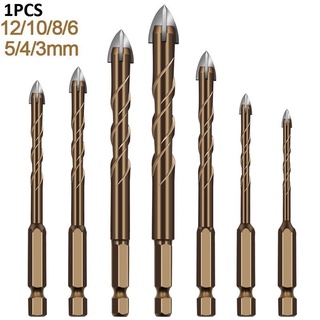 ดอกสว่านเซรามิกสําหรับเปิดหลุมกระเบื้อง 1/4 Hex Shank 3-12 มม.