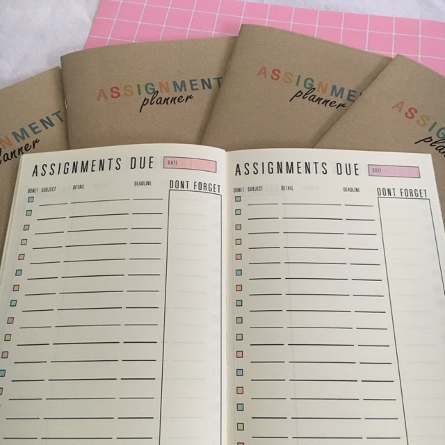 สมุดจดการบ้าน assignment book handmade by memo | Shopee Thailand