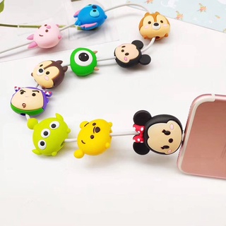 【คุณภาพดี】ตัวป้องกันสายเคเบิล ลายการ์ตูนน่ารัก สําหรับจัดเก็บสาย USB หูฟัง สายเคเบิล สายข้อมูล
