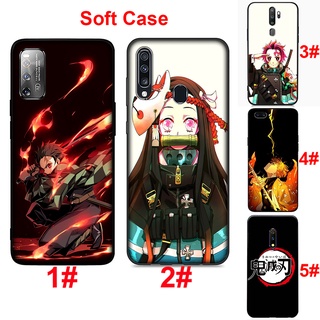 OPPO Reno 5 Lite 5F 5 4 Pro 4G 3 10X Ace Find X3 Pro Soft Cover Demon Slayer Kimetsu No Yaiba Phone Case