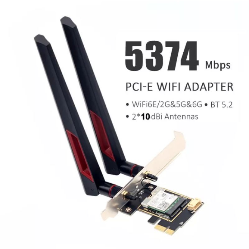 Intel AX210 WIFI Card ความเร็ว 5374Mbps พร้อม Wifi 6 และ Bluetooth 5.2 ในตัว