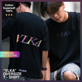 💥 ลดเพิ่ม 80.- CODE:VEKJU1💥 - เสื้อยืด Oversize - "VLKA" Multiflect | Velika