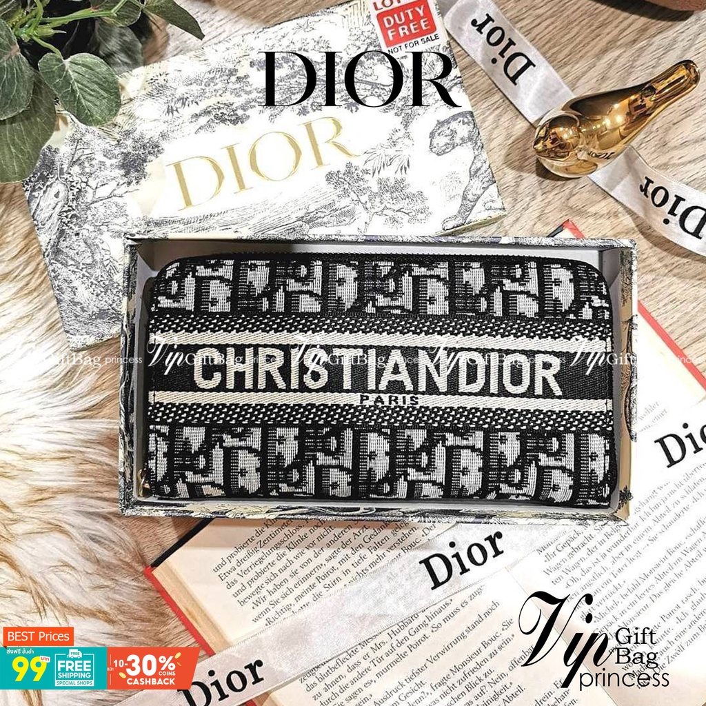 VIP 】CHRISTIAN DIOR ANAGRAM LONG WALLET VIP GIFT WITH PURCHASE (GWP) กระเป๋าสตางค์ใบยาว