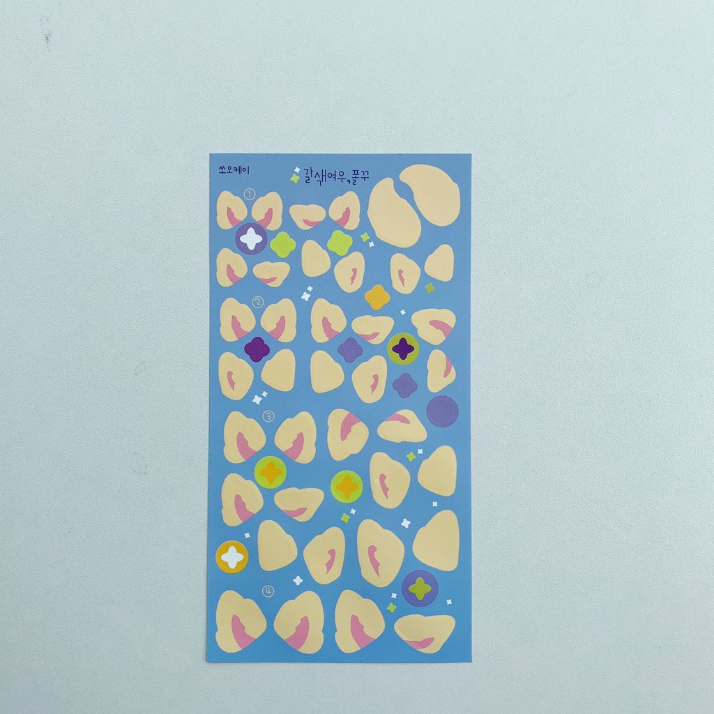 Ins สติ๊กเกอร์ลายสุนัขจิ้งจอกดาวสําหรับตกแต่งบัตร - รูปที่ 2