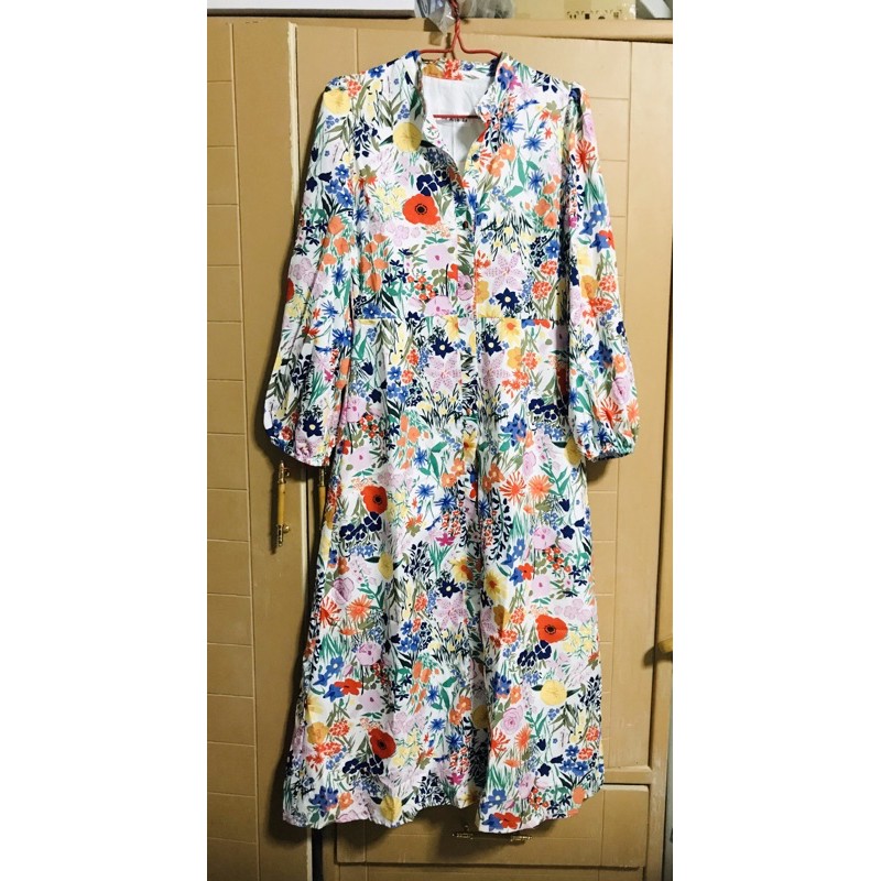 ✅✅✅พร้อมส่ง✅✅✅Lot ธ(K28)เดรสยาว ลายดอก มีเชือกผูกเอว ป้าย Bo Rich  Ta Size M