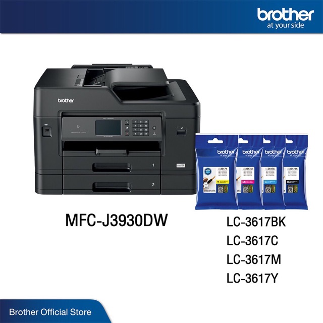 Brother MFCJ3930DW A3 6in1 Ink Jet Multifunction Printer SKTP