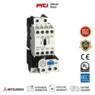 Mitsubishi Magnetic Contactor MSO-T12 220V 2.5A 1NO+1NC ชุดแมกเนติก + โอเวอร์โหลดรีเลย์