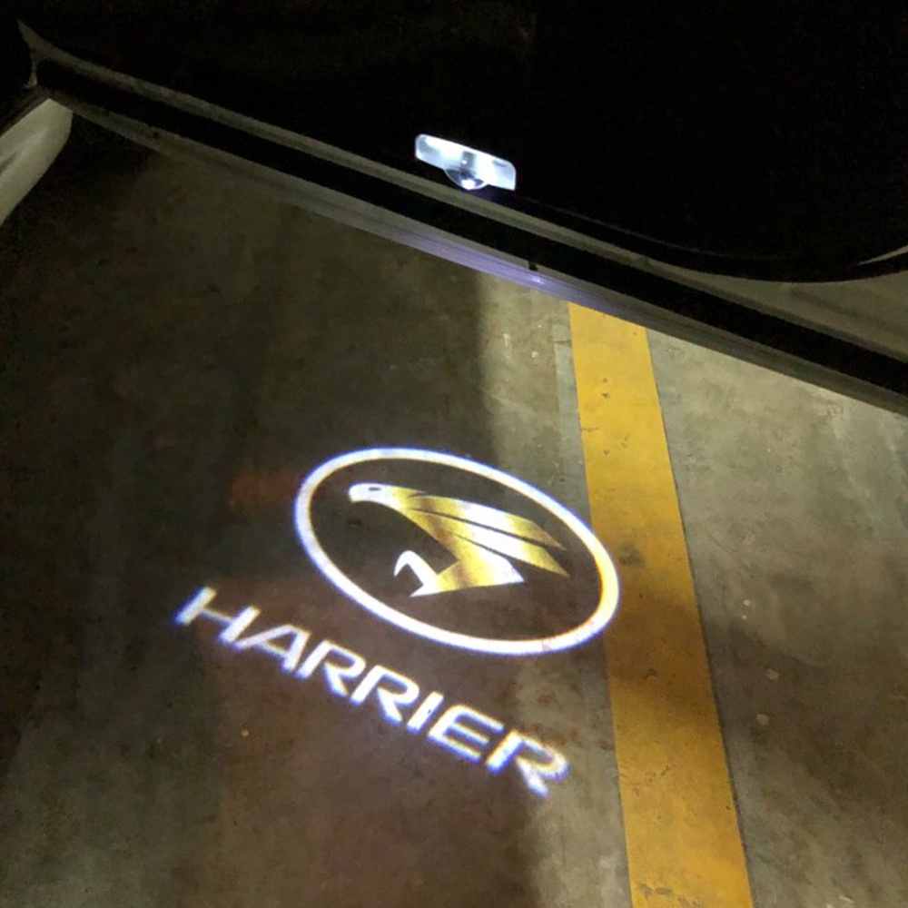 2pcs LEDโปรเจคเตอร์FitสําหรับToyota Harrier XU30 XU60 30 60 2022 2021 2020 2019 2018 2017 2016 2015 2014 2013 2012 2011 - 2003Carโลโก้ประตูLight Auto Courtesyโคมไฟตกแต่งอุปกรณ์เสริม