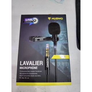 Nubwo M-15 ไมโครโฟน มือถือ live สดได้ Clip on microphone ไมค์ไลฟ์สด