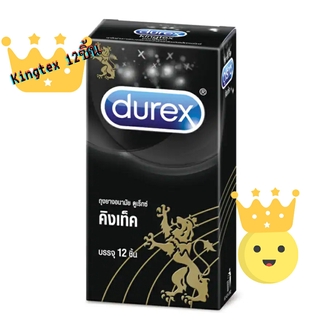 Durex Kingtex ดูเร็กซ์ คิงเท็ค ถุงยางอนามัย ขนาด 49 มม. 12ชิ้น[1 กล่อง]