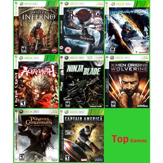 Dantes Inferno - Bayonetta - Metal gear rising และเกมซี่รี่เดี่ยว แผ่นเกม xbox360 สำหลับเครื่องแปลง RGH/JTAC LT2.0 LT3.0