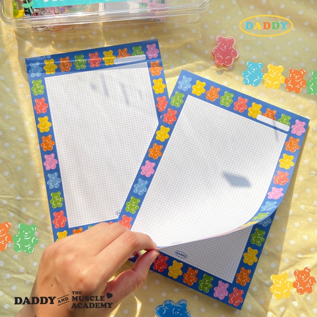 สมุดฉีกขนาด A5 ลาย Gummy bears CWDN