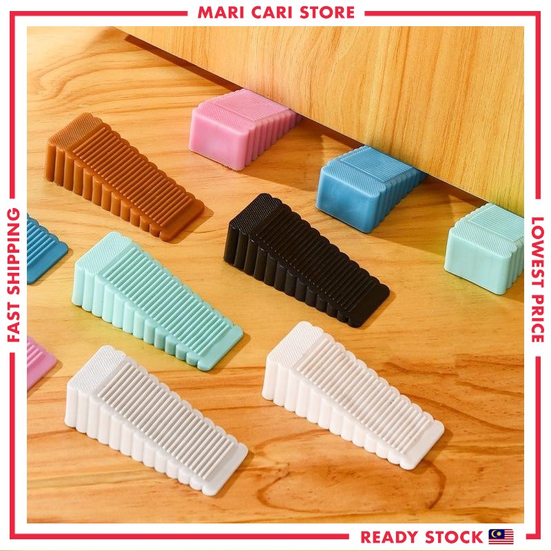 ที่กั้นประตู ยางกันประตู Wedge Stopper รูปชั้นบัฟเฟอร์ Getah Stopper ประตูเปิด สําหรับห้อง