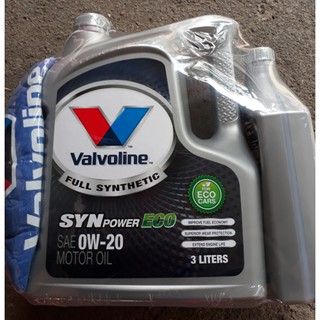 น้ำมันเครื่อง Valvoline Syn Power สำหรับรถ Ecocar 3Lแถม1L