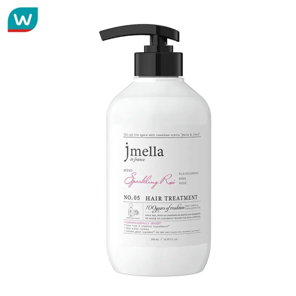 Jmella เจเมล่า อิน ฟรานซ์ ทรีทเม้นท์บำรุงผม กลิ่นสปาร์คลิ่ง โรส 500 มล.