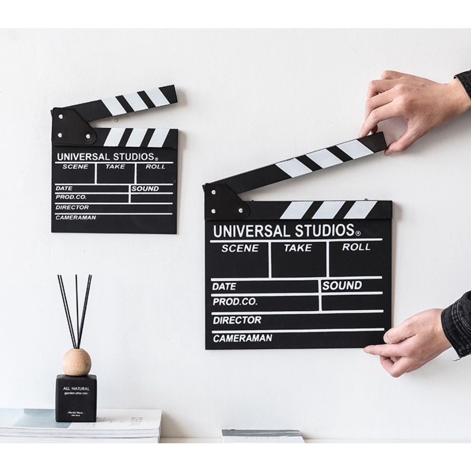 🎬ส่งด่วน🎬 ป้ายไม้ UNIVERSAL STUDIOS สเลทหนัง ตกแต่งผนัง