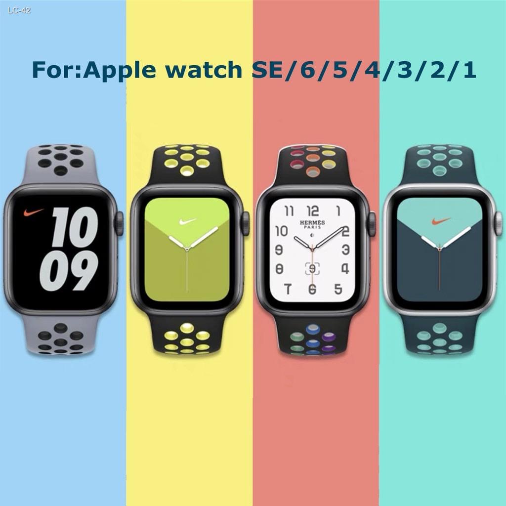 ✁สายนาฬิกาข้อมือ สาย applewatch Aple Watch wotch 6 SE ซีรีส์ 5 4 3 2 1 42 มม. 44 มม. 40 มม.38 มม