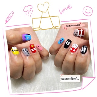 เล็บเจลสำเร็จรูปแฟชั้นBTS🥰
