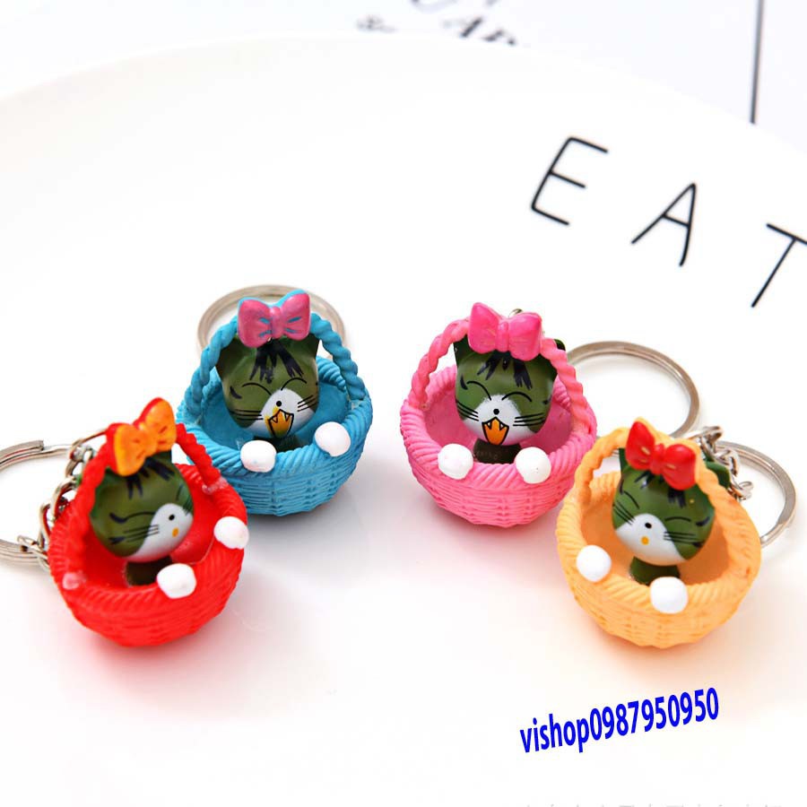 TQ_CAT BASKET KEYCHAIN จําหน่ายขาดทุน
