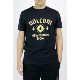 เสื้อยืดผ้าฝ้ายพิมพ์ลายแฟชั่น [S-5XL]VOLCOM เสื้อยืด สีดำ VAF741907 APAC NEW SUN SS TEE HO19 BLK N